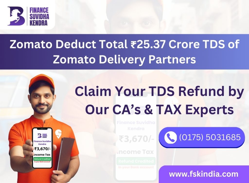 TDS of Zomato Delivery Partners